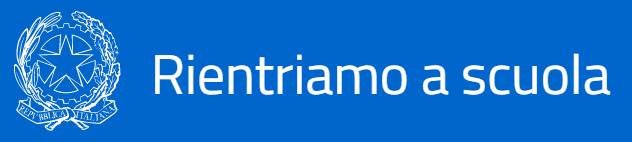 Clicca per tutte le informazioni sul rientro a scuola dal sito del ministero immagine rientriamo a scuola del MIUR